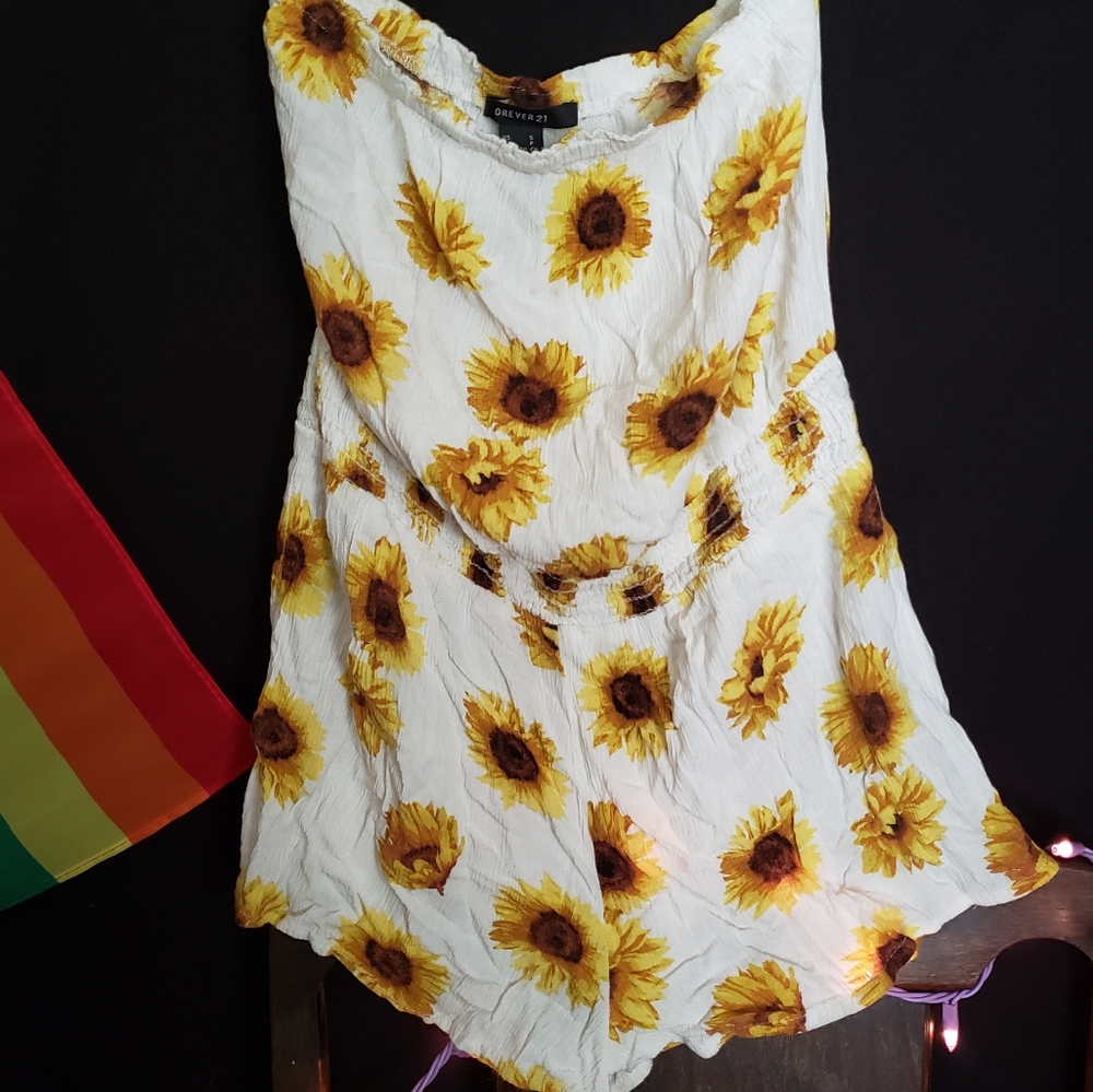 F21 Sunflower Romper